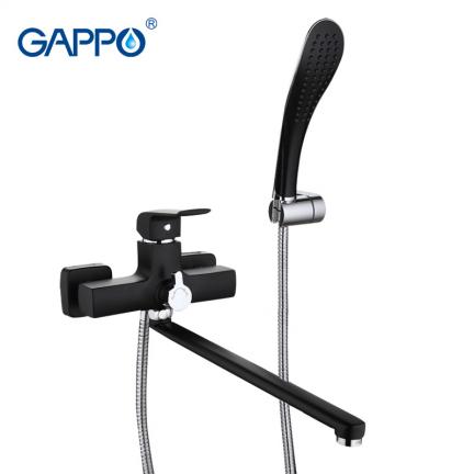 Смеситель для ванны с поворотным изливом черный G2250 Gappo