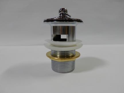 Донный клапан с переливом F64-2 хром Frap
