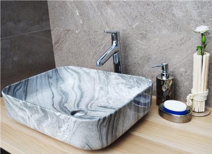 Керамическая накладная раковина для ванной 597 CeramaLux