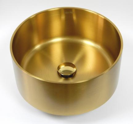 Накладная раковина для ванной Profi 383812Z золото Fabia