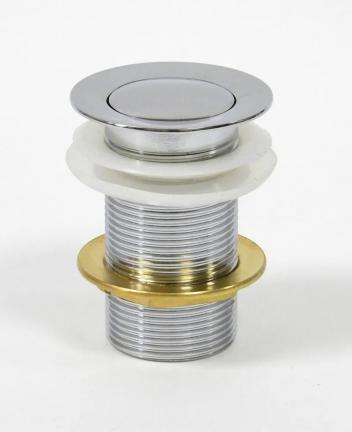 Донный клапан для раковины AICITY автоматический без перелива К0311 хром