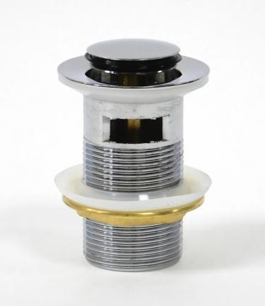 Донный клапан для раковины AICITY автоматический с переливом К0312 хром